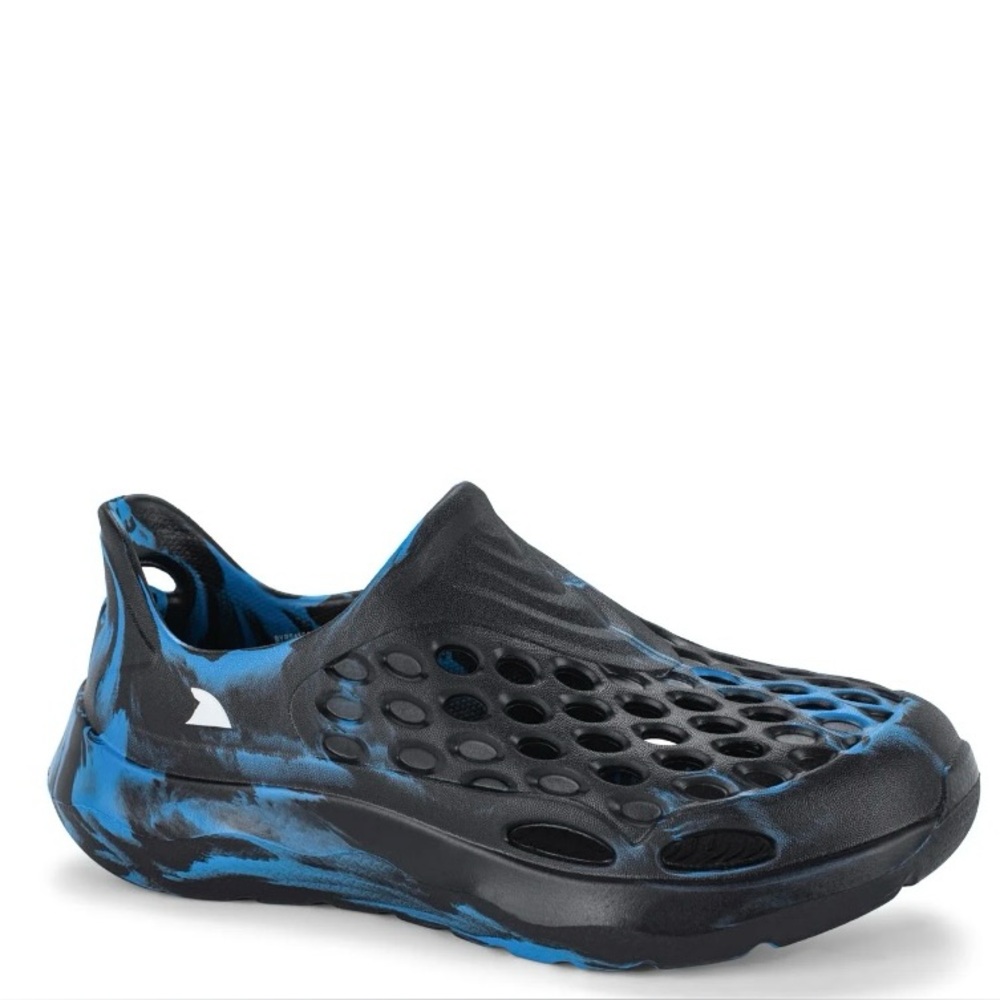 NWT Rugged Shark Toddler Boys Water Shoes Slip-On Black Blue Koi Size 10